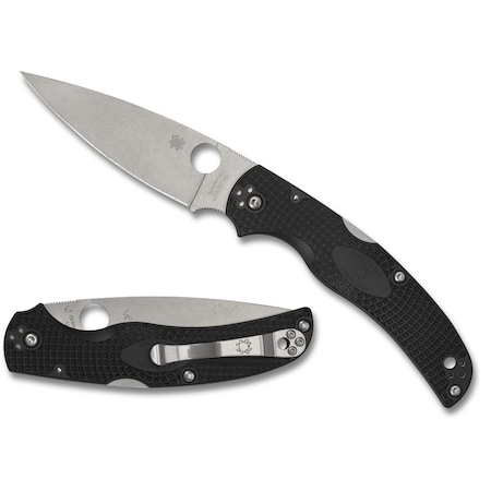 Spyderco 2024 Spyderco Reveal 13 Native Chief Black Lightweight, Plain Edge SPY-C244PBK